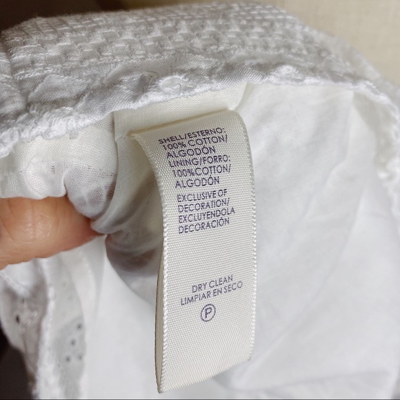 NWT REBECCA MINKOFF Caro Eyelet Ruffle Top White M - Picture 8 of 10